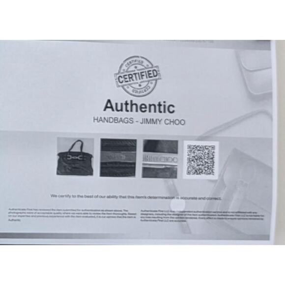 Jimmy Choo Leather Tote with Gold Hardware & Suede Lining - Picture 5 of 5